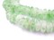 The Bead Chest African Disk Recycled Glass Beads - Full Strand of Eco-Friendly Ghanaian Rondelle Beads (Green Swirl)